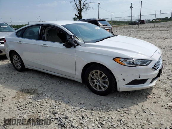 2017 Ford Fusion S with VIN 3FA6P0G79HR227617, listed as a Copart auction lot 61386954 with 72,640 mi miles and Salvage Title. Bid and sale history available at carsss.com. Image 4.