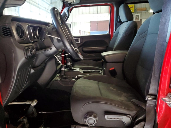 2021 Jeep Wrangler Unlimited Sport Altitude with VIN 1C4HJXDN3MW645713, listed as a Copart auction lot 86292884 with 58,072 mi miles and Salvage title. Bid and sale history available at DreamBid. Image 7.