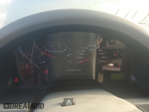 2005 Ford F-150 XL with VIN 1FTRF12W45NB13974, listed as a Copart auction lot 55701635 with 385,185 mi miles and Salvage title. Bid and sale history available at DreamBid. Image 9.