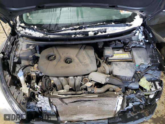 2014 Hyundai Elantra with VIN KMHD35LH3EU215908, listed as a Copart auction lot 75397254 with 127,087 mi miles and Salvage title. Bid and sale history available at DreamBid. Image 11.