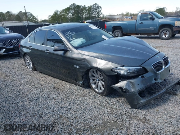 2014 BMW 5 Series 535i with VIN WBA5B1C53ED476527, listed as a IAAI auction lot 41827504 with Not Provided miles. Bid and sale history available at carsss.com. Image 1.