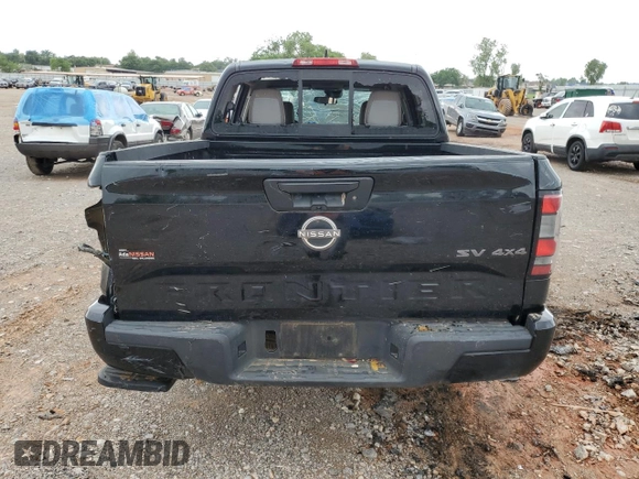 2022 Nissan Frontier SV with VIN 1N6ED1EK8NN614277, listed as a Copart auction lot 54945365 with 109,442 mi miles and Salvage title. Bid and sale history available at DreamBid. Image 6.