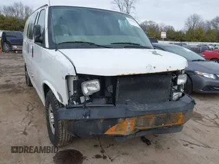 2008 Chevrolet Express Cargo Van with VIN 1GCGG25C081217403, listed as a IAAI auction lot 41470035 with 0 mi miles. Bid and sale history available at carsss.com. Image 6.