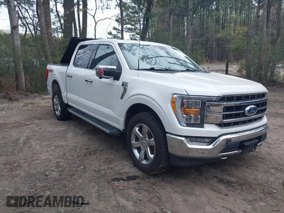 2021 Ford F-150 XL with VIN 1FTFW1E86MKD97432, listed as a IAAI auction lot 41941972 with 107,395 mi miles. Bid and sale history available at carsss.com. Image 1.