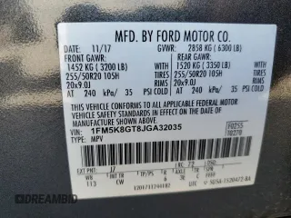 2018 Ford Explorer Sport с VIN 1FM5K8GT8JGA32035, выставлен на аукционе Copart как лот 61410295 с пробегом 88 100 миль миль и Чистый • Clean title. История ставок и продаж доступна на DreamBid. Изображение 13.