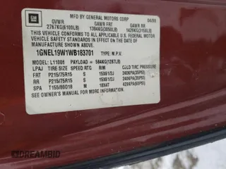 1998 Chevrolet Astro with VIN 1GNEL19W1WB183701, listed as a Copart auction lot 51358925 with 174,335 mi miles and Non Repairable. Bid and sale history available at carsss.com. Image 10.
