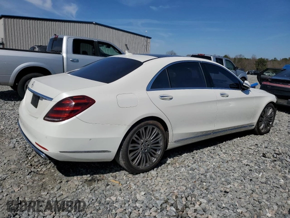 2020 Mercedes-Benz S 560 with VIN WDDUG8DB8LA512195, listed as a Copart auction lot 46340135 with 95,133 mi miles and Salvage Title. Bid and sale history available at DreamBid. Image 3.