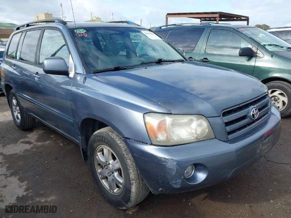 2005 Toyota Highlander with VIN JTEDP21AX50066915, listed as a IAAI auction lot 41927889 with 259,684 mi miles. Bid and sale history available at carsss.com. Image 1.