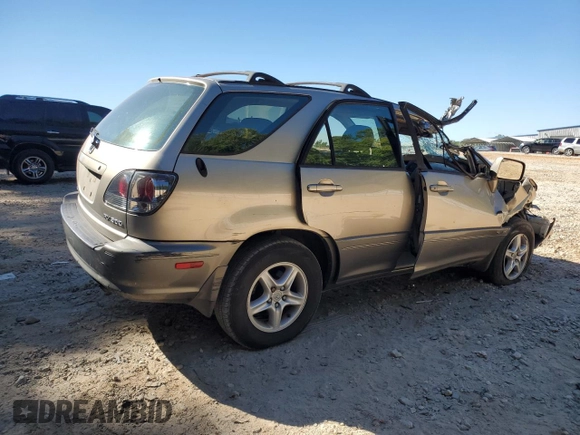 2003 Lexus RX 300 with VIN JTJGF10U430155240, listed as a Copart auction lot 76406564 with 0 mi miles and Salvage Title. Bid and sale history available at carsss.com. Image 3.