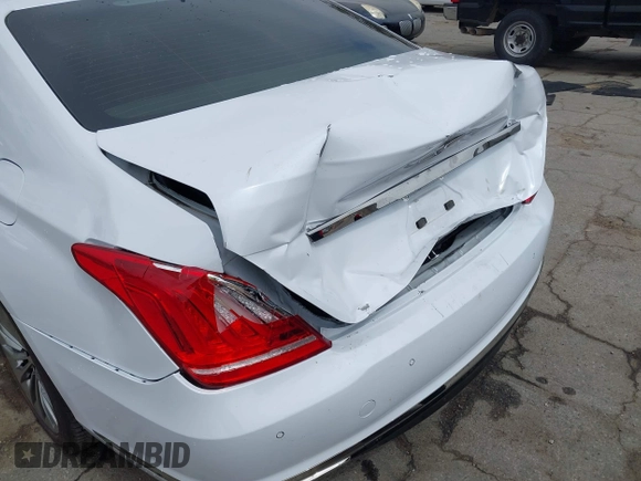 2019 Genesis G90 Premium with VIN KMTF34JA4KU061686, listed as a IAAI auction lot 42157076 with 27,359 mi miles and . Bid and sale history available at DreamBid. Image 6.