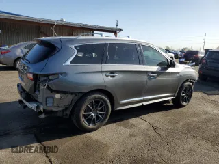 2015 Infiniti QX60 with VIN 5N1AL0MM3FC557643, listed as a Copart auction lot 52413595 with 120,136 mi miles and Salvage title. Bid and sale history available at DreamBid. Image 3.