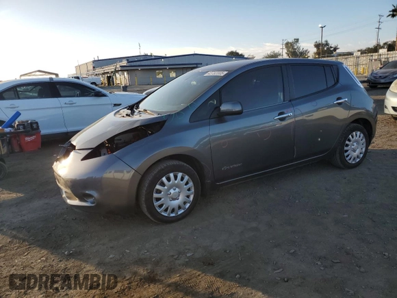 2016 Nissan LEAF SL with VIN 1N4BZ0CP7GC313004, listed as a Copart auction lot 43732005 with 81,574 mi miles and Salvage Title. Bid and sale history available at carsss.com. Image 1.