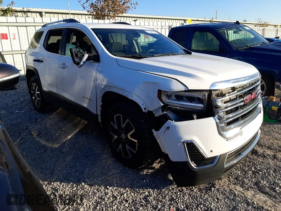 2021 GMC Acadia SLE with VIN 1GKKNRLS2MZ209354, listed as a Copart auction lot 75448104 with 49,011 mi miles and Salvage Title. Bid and sale history available at DreamBid. Image 4.