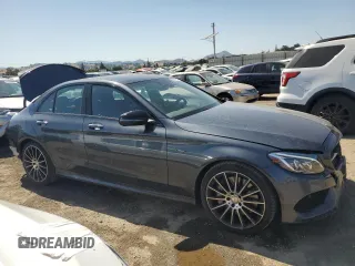 2016 Mercedes-Benz C 450 AMG with VIN 55SWF6EB5GU130534, listed as a Copart auction lot 62310095 with 58,797 mi miles and Salvage title. Bid and sale history available at DreamBid. Image 4.