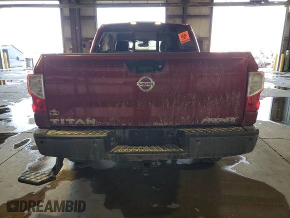 2017 Nissan Titan Platinum Reserve with VIN 1N6AA1E52HN501110, listed as a Copart auction lot 48202935 with 83,674 mi miles and Salvage title. Bid and sale history available at DreamBid. Image 6.