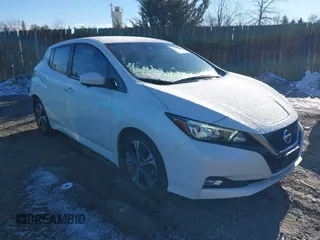 2021 Nissan LEAF SV with VIN 1N4AZ1CV1MC554701, listed as a IAAI auction lot 41341515 with 46,565 mi miles and . Bid and sale history available at DreamBid. Image 1.