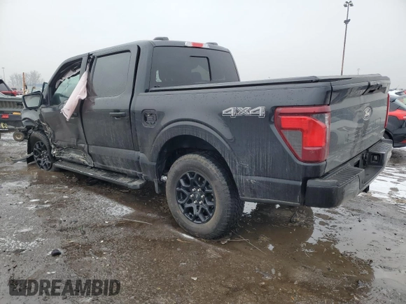 2024 Ford F-150 XLT with VIN 1FTEW3LP7RKD17872, listed as a Copart auction lot 43784075 with 28,241 mi miles and Salvage Title. Bid and sale history available at carsss.com. Image 2.