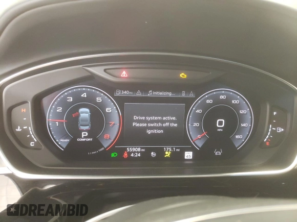 2019 Audi A8 L with VIN WAU8DAF88KN003337, listed as a Copart auction lot 40893973 with 55,908 mi miles. Bid and sale history available at carsss.com. Image 9.