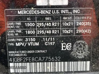 2012 Mercedes-Benz GL-Class GL 350 BlueTEC with VIN 4JGBF2FE8CA775632, listed as a Copart auction lot 54202045 with 167,239 mi miles and Clean Title. Bid and sale history available at carsss.com. Image 13.