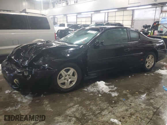 2004 Chevrolet Monte Carlo SS with VIN 2G1WX15K049379138, listed as a Copart auction lot 50888185 with 206,013 mi miles and Non Repairable. Bid and sale history available at carsss.com. Image 1.