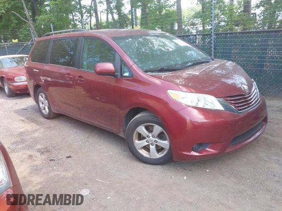 2015 Toyota Sienna LE AAS with VIN 5TDKK3DC5FS576035, listed as a IAAI auction lot 42579218 with 199,664 mi miles and . Bid and sale history available at DreamBid. Image 1.