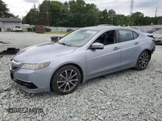 2015 Acura TLX Technology with VIN 19UUB2F56FA018047, listed as a Copart auction lot 60394865 with 204,277 mi miles and Salvage title. Bid and sale history available at DreamBid. Image 1.