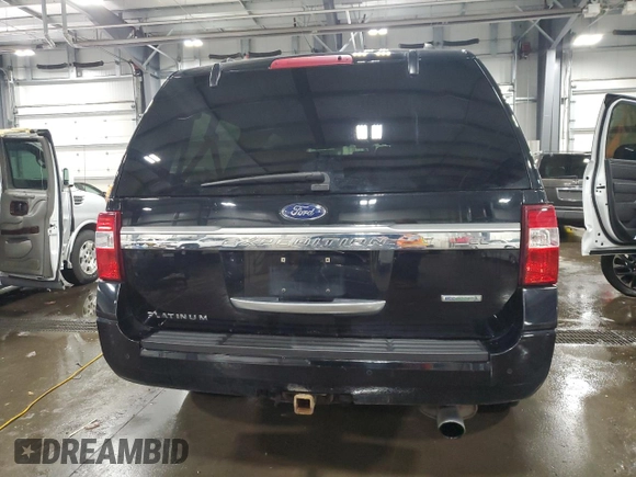 2016 Ford Expedition Max Platinum with VIN 1FMJK1MTXGEF03584, listed as a Copart auction lot 55756615 with 174,318 mi miles and Salvage title. Bid and sale history available at DreamBid. Image 6.