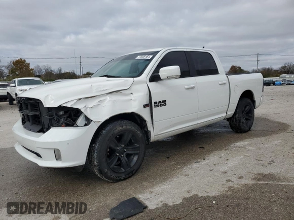 2018 Ram 1500 Sport z VIN 1C6RR7MT0JS152173, wystawiony jako Copart lot #77029154 z przebiegiem 154 064 mil mil oraz Szkoda całkowita • Salvage title. Historia ofert i sprzedaży dostępna na DreamBid. Obrazek 1.