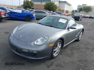 2008 Porsche Boxster with VIN WP0CA29878U711309, listed as a IAAI auction lot 41705996 with 73,495 mi miles. Bid and sale history available at carsss.com. Image 2.