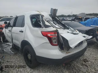 2015 Ford Utility Police Interceptor with VIN 1FM5K8AR4FGA04396, listed as a Copart auction lot 79493384 with 0 mi miles and Salvage Title. Bid and sale history available at carsss.com. Image 2.