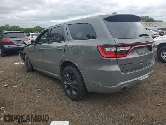 2021 Dodge Durango R/T with VIN 1C4SDJCT0MC759017, listed as a Copart auction lot 57956325 with 55,451 mi miles and Salvage title. Bid and sale history available at DreamBid. Image 2.