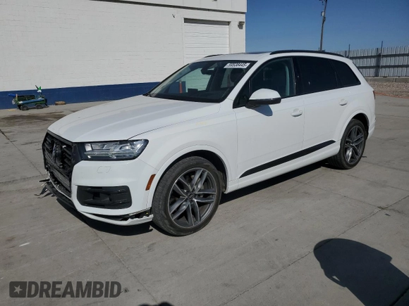 2018 Audi Q7 Prestige with VIN WA1VABF79JD029276, listed as a Copart auction lot 59538445 with 84,705 mi miles and Salvage title. Bid and sale history available at DreamBid. Image 1.
