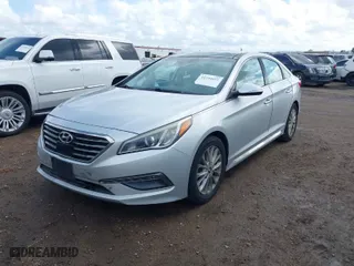 2015 Hyundai Sonata 2.4L Sport with VIN 5NPE34AF4FH036129, listed as a IAAI auction lot 41740812 with 79,483 mi miles. Bid and sale history available at carsss.com. Image 2.