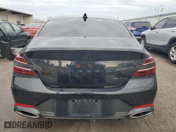 2022 Genesis G70 3.3T z VIN KMTG54TE5NU102507, wystawiony jako Copart lot #43708805 z przebiegiem 25 474 mil mil oraz Szkoda całkowita • Salvage title. Historia ofert i sprzedaży dostępna na DreamBid. Obrazek 6.