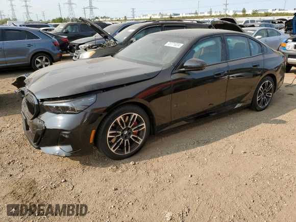 2024 BMW 5 Series 540i xDrive with VIN WBA63FJ06RCR52447, listed as a Copart auction lot 70771024 with 0 mi miles and Salvage Title. Bid and sale history available at carsss.com. Image 1.