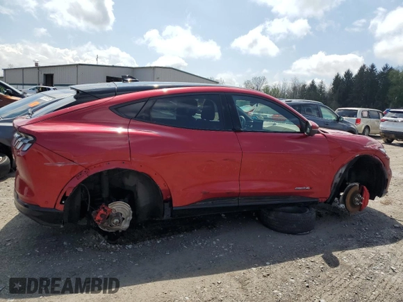 2021 Ford Mustang Mach-E Premium with VIN 3FMTK3SU5MMA08036, listed as a Copart auction lot 54917525 with 45,696 mi miles and Salvage Title. Bid and sale history available at DreamBid. Image 3.