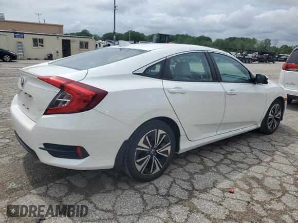 2017 Honda Civic Sedan EX-L with VIN 19XFC1F79HE020553, listed as a Copart auction lot 52491734 with 126,074 mi miles and Salvage Title. Bid and sale history available at carsss.com. Image 3.