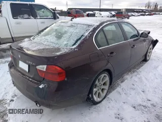 2007 BMW 3 Series 335xi with VIN WBAVD53567A008796, listed as a Copart auction lot 77637554 with 101,713 mi miles and Salvage Title. Bid and sale history available at carsss.com. Image 3.