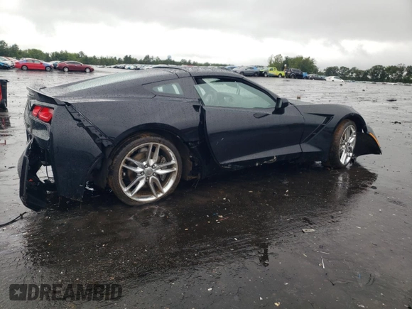 2015 Chevrolet Corvette 1LT with VIN 1G1YB2D73F5106866, listed as a Copart auction lot 66398114 with 0 mi miles and Salvage Title. Bid and sale history available at carsss.com. Image 3.