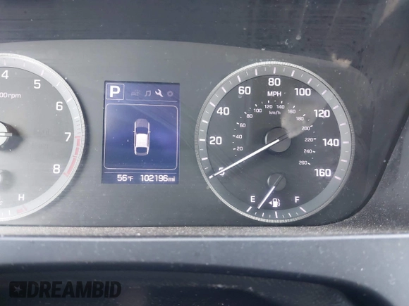 2017 Hyundai Sonata Sport with VIN 5NPE34AF6HH571353, listed as a IAAI auction lot 41796296 with 102,196 mi miles. Bid and sale history available at carsss.com. Image 15.