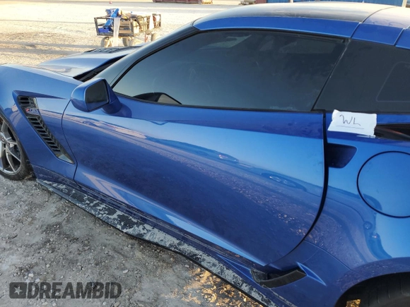 2019 Chevrolet Corvette Z06 2LZ with VIN 1G1YR2D6XK5606259, listed as a Copart auction lot 77115854 with 0 mi miles and Non Repairable. Bid and sale history available at carsss.com. Image 12.