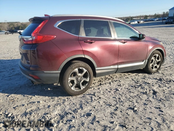 2017 Honda CR-V Touring with VIN 5J6RW1H91HL015447, listed as a Copart auction lot 49763585 with 116,158 mi miles and Salvage Title. Bid and sale history available at carsss.com. Image 3.