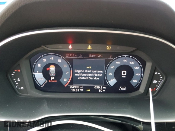 2019 Audi Q3 Premium with VIN WA1AECF33K1081284, listed as a Copart auction lot 37348383 with 84,909 mi miles. Bid and sale history available at carsss.com. Image 9.
