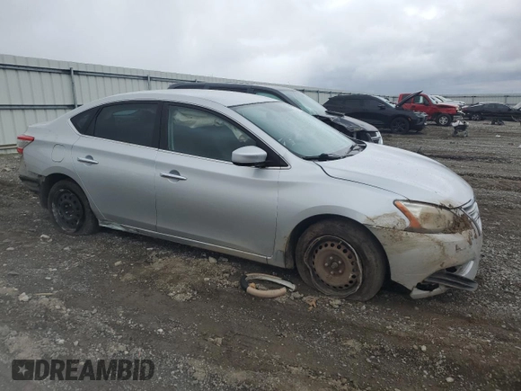 2015 Nissan Sentra SV with VIN 3N1AB7AP1FL672585, listed as a Copart auction lot 49701465 with 116,863 mi miles and Salvage Title. Bid and sale history available at DreamBid. Image 4.