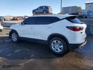 2020 Chevrolet Blazer LT with VIN 3GNKBHRS9LS579550, listed as a Copart auction lot 82816124 with 112,686 mi miles and Salvage Title. Bid and sale history available at carsss.com. Image 2.
