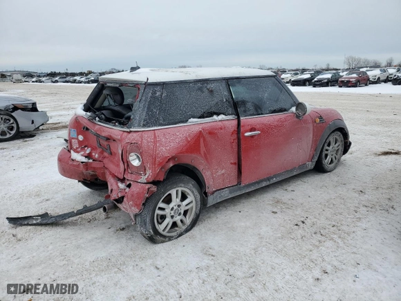 2011 MINI Cooper Hardtop with VIN WMWSU3C55BT096776, listed as a Copart auction lot 45344895 with NaN miles and Salvage Title. Bid and sale history available at carsss.com. Image 3.