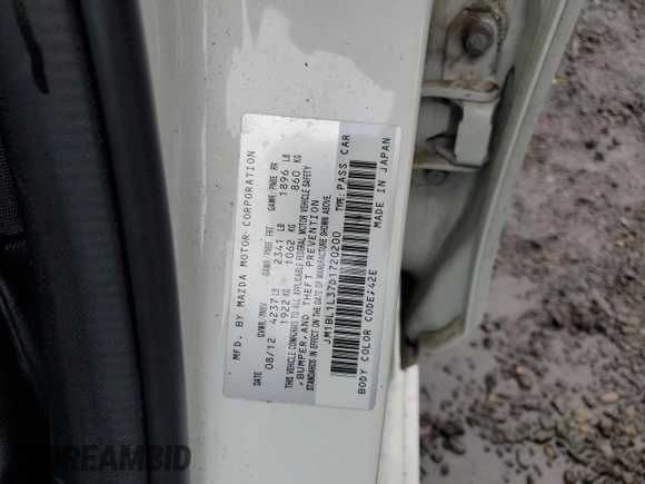 2013 Mazda 3 Mazdaspeed3 Touring z VIN JM1BL1L37D1720200, wystawiony jako Copart lot #48601035 z przebiegiem 115 333 mil mil oraz Czysty tytuł • Clean title. Historia ofert i sprzedaży dostępna na DreamBid. Obrazek 12.