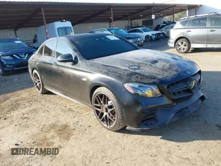 2020 Mercedes-Benz E-Class AMG E 63 S with VIN WDDZF8KB9LA748334, listed as a IAAI auction lot 41318226 with 43,135 mi miles. Bid and sale history available at carsss.com. Image 1.