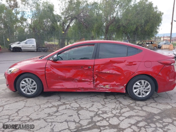 2017 Hyundai Elantra SE with VIN KMHD74LF8HU121511, listed as a IAAI auction lot 41741418 with 90,233 mi miles. Bid and sale history available at carsss.com. Image 14.