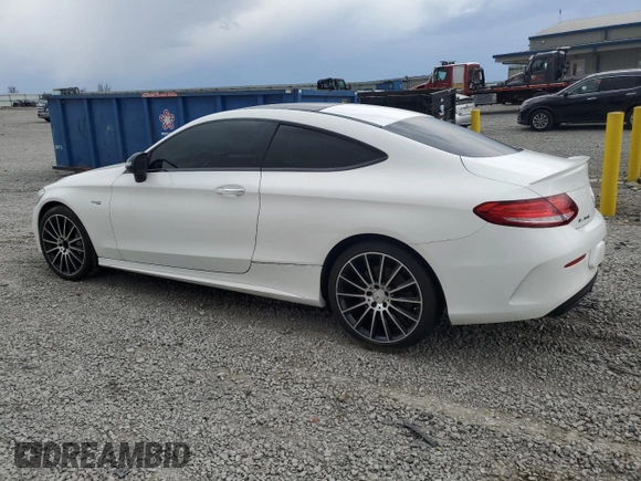 2018 Mercedes-Benz C 43 AMG with VIN WDDWJ6EB6JF650850, listed as a Copart auction lot 52498635 with 122,994 mi miles and Salvage title. Bid and sale history available at DreamBid. Image 2.